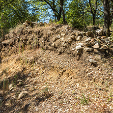 SAMUEL FORTRESS, BULGARIA- SEPTEMBER 6, 2017: Fortress of Bulgarian Tsar Samuel near village of Kliuch, Blagoevgrad region, Bulgaria